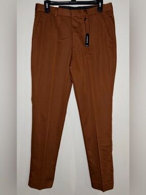 EXPRESS MENS EXTRA SLIM FIT STRETCH DRESS SUIT PANTS BROWN Sz 30X32 NWT